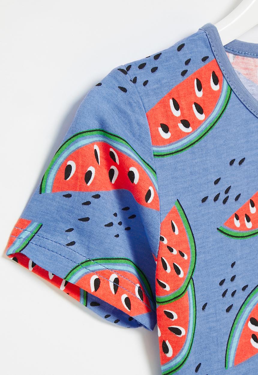 Pop Candy - Girls watermelon dress - blue