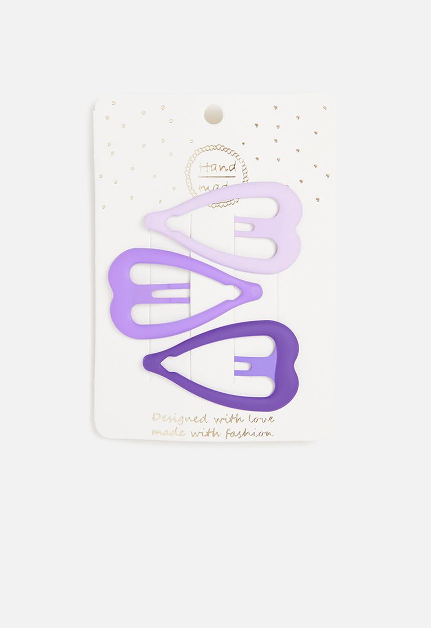Pop Candy - 3 pack hair clips - purple