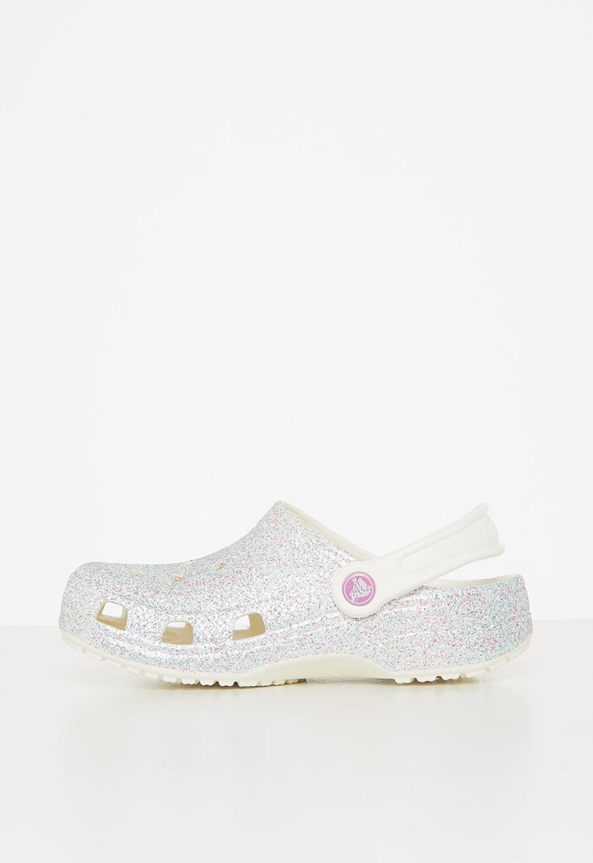 Crocs - Classic glitter clog k - oyster