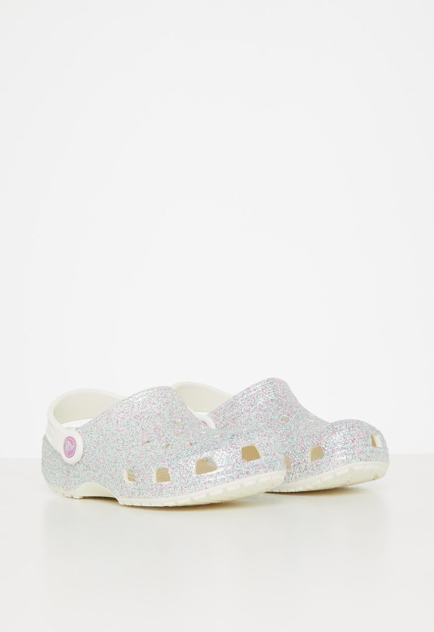 Crocs - Classic glitter clog k - oyster