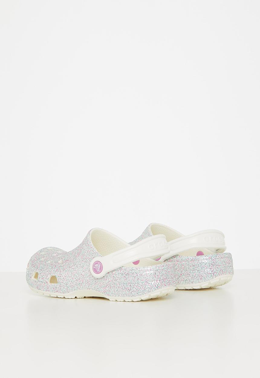 Crocs - Classic glitter clog k - oyster