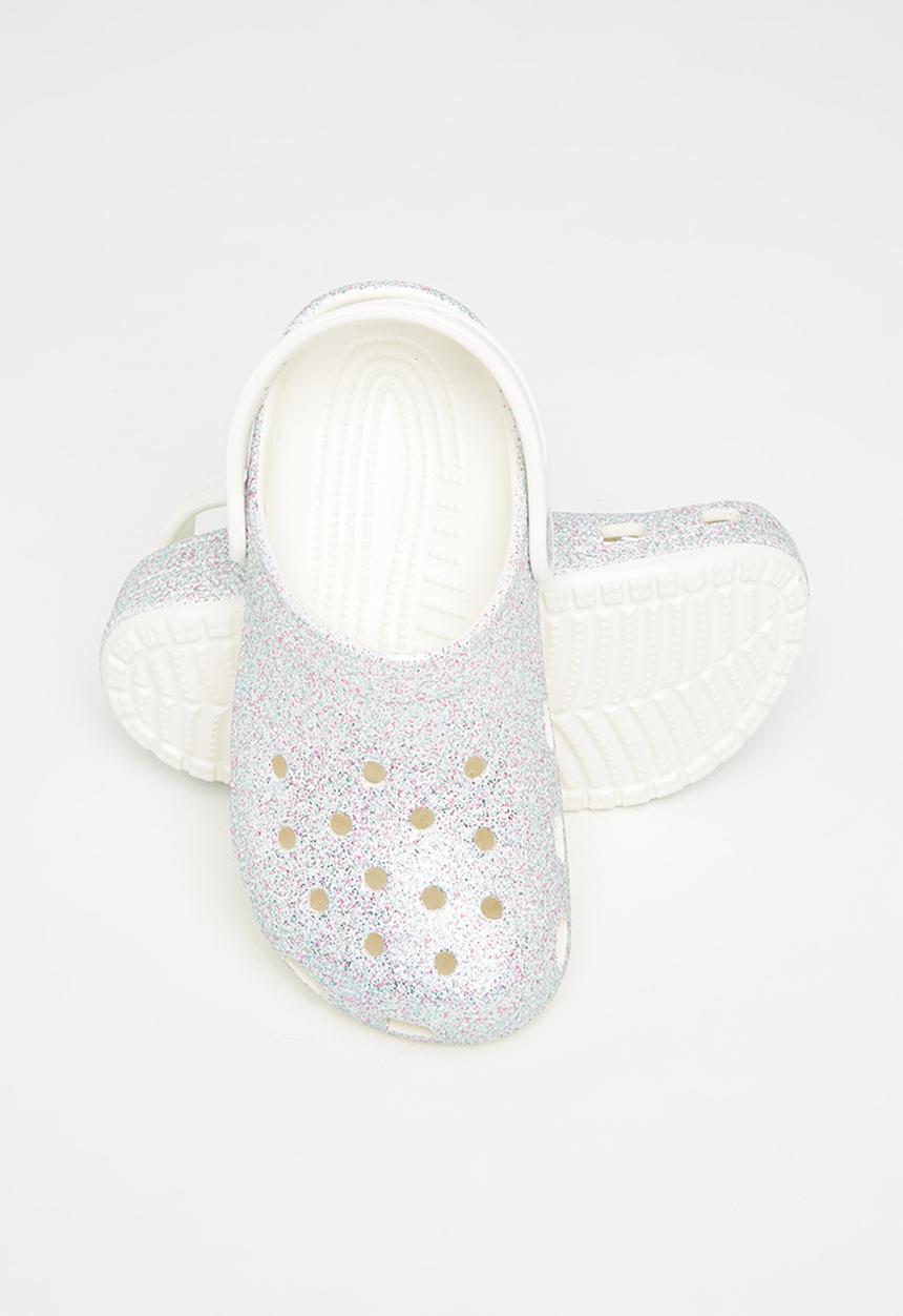 Crocs - Classic glitter clog k - oyster