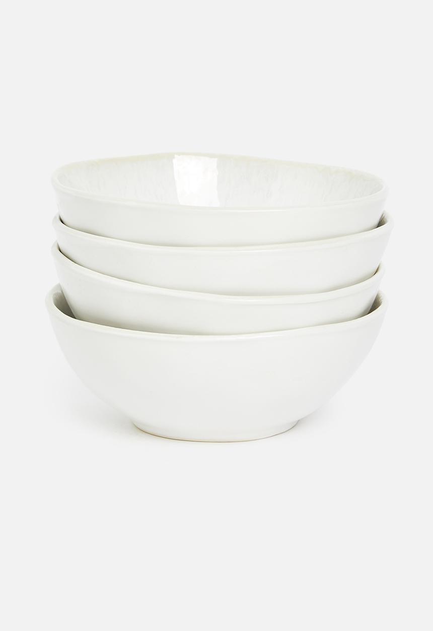 Sixth Floor - Gloss cereal bowl set of 4-cream