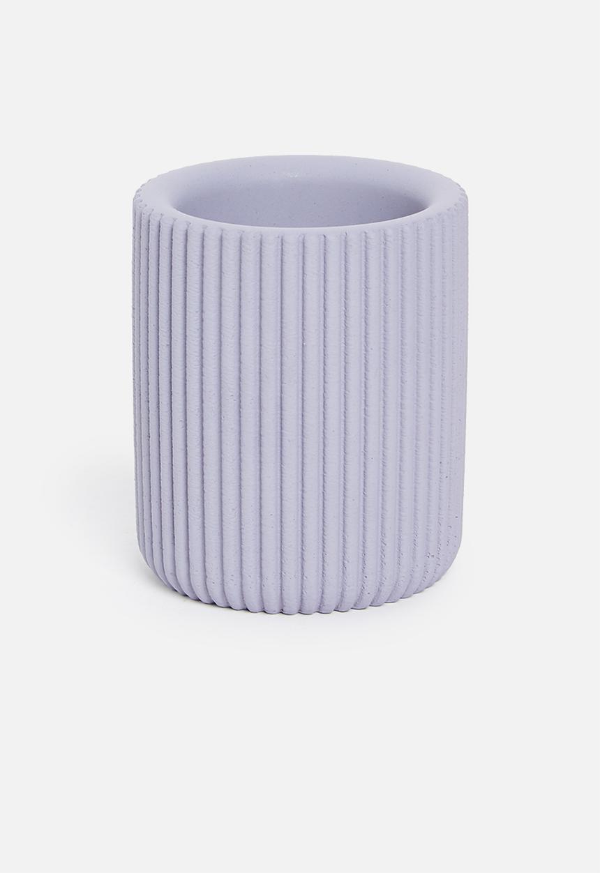 Sixth Floor - Ribbed toothbrush holder - orchid petal blue