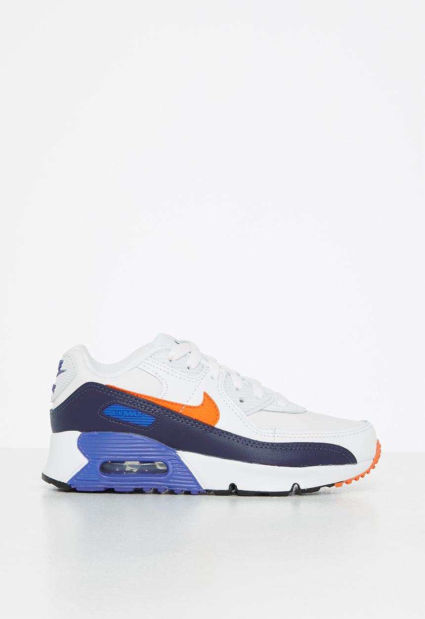 Nike - Nike air max 90 - summit white/safety orange-midnight navy