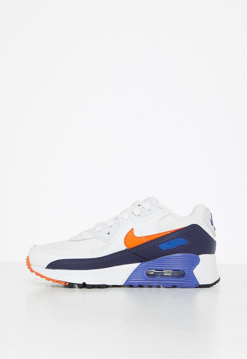 Nike - Nike air max 90 - summit white/safety orange-midnight navy