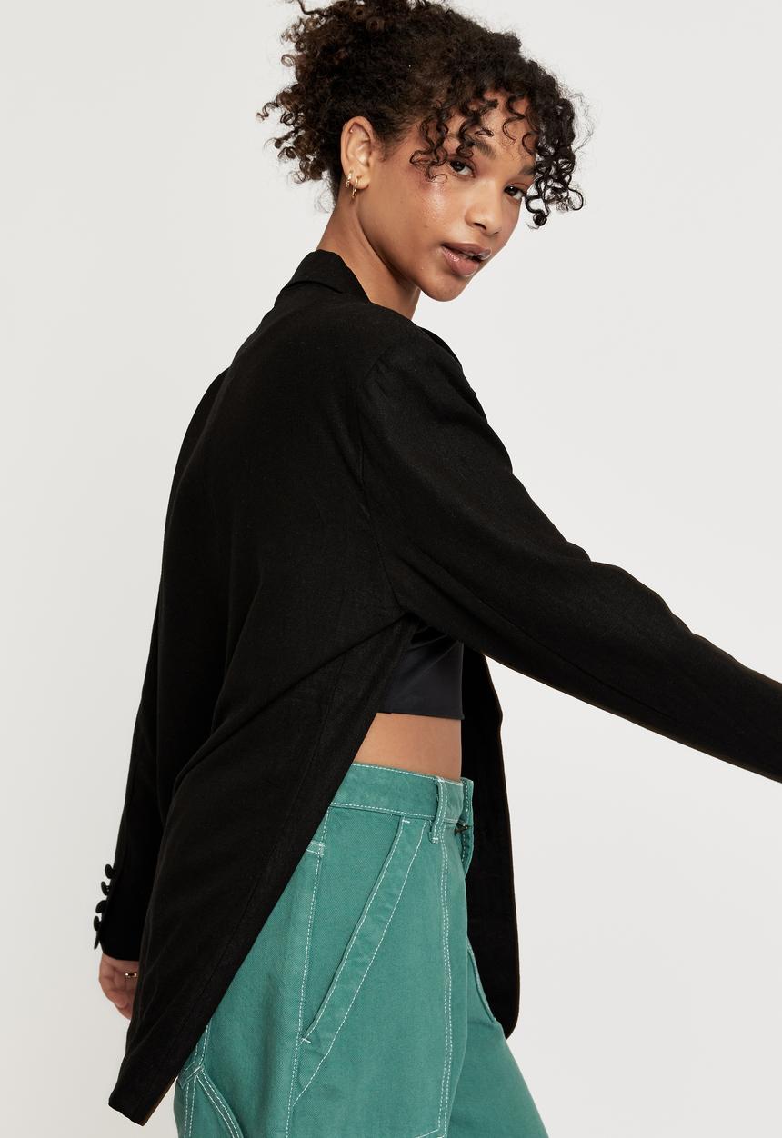 Supré  - Kelsey linen blazer - black