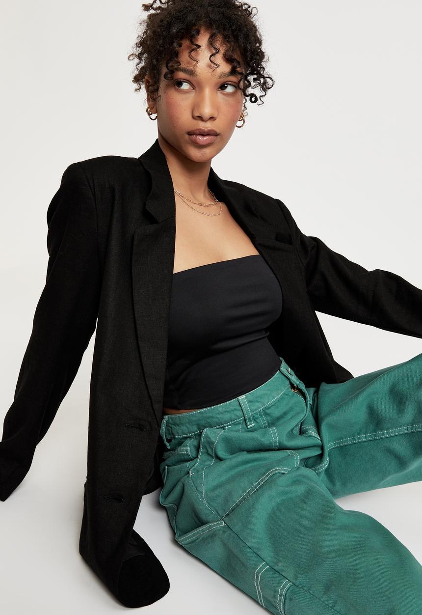 Supré  - Kelsey linen blazer - black