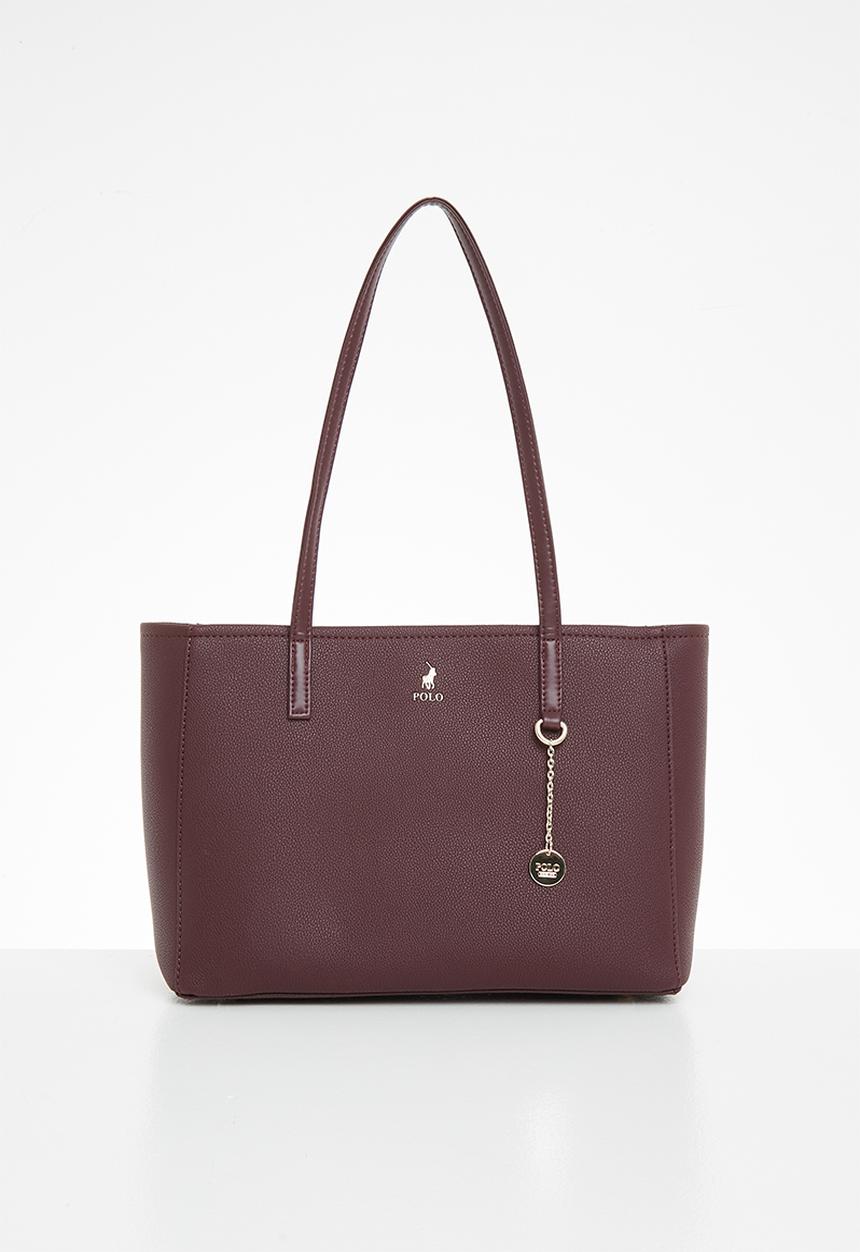 POLO - Lyon medium market tote - bloodstone