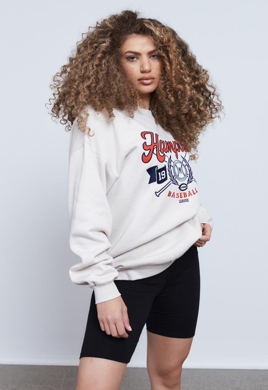 Factorie - Os graphic crew - light stone/hampton