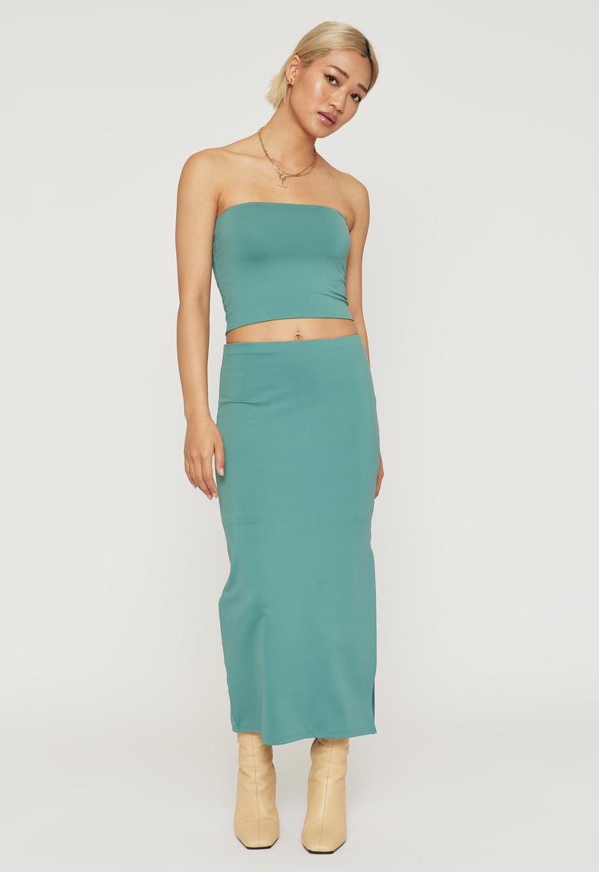 Supré  - Paris boob tube - mineral green