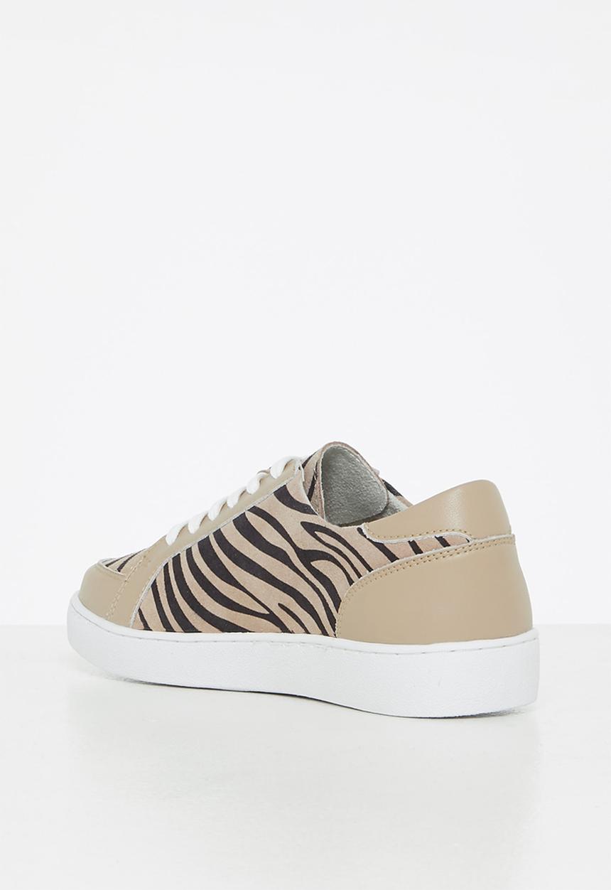 Julz - Margo leather sneaker - beige