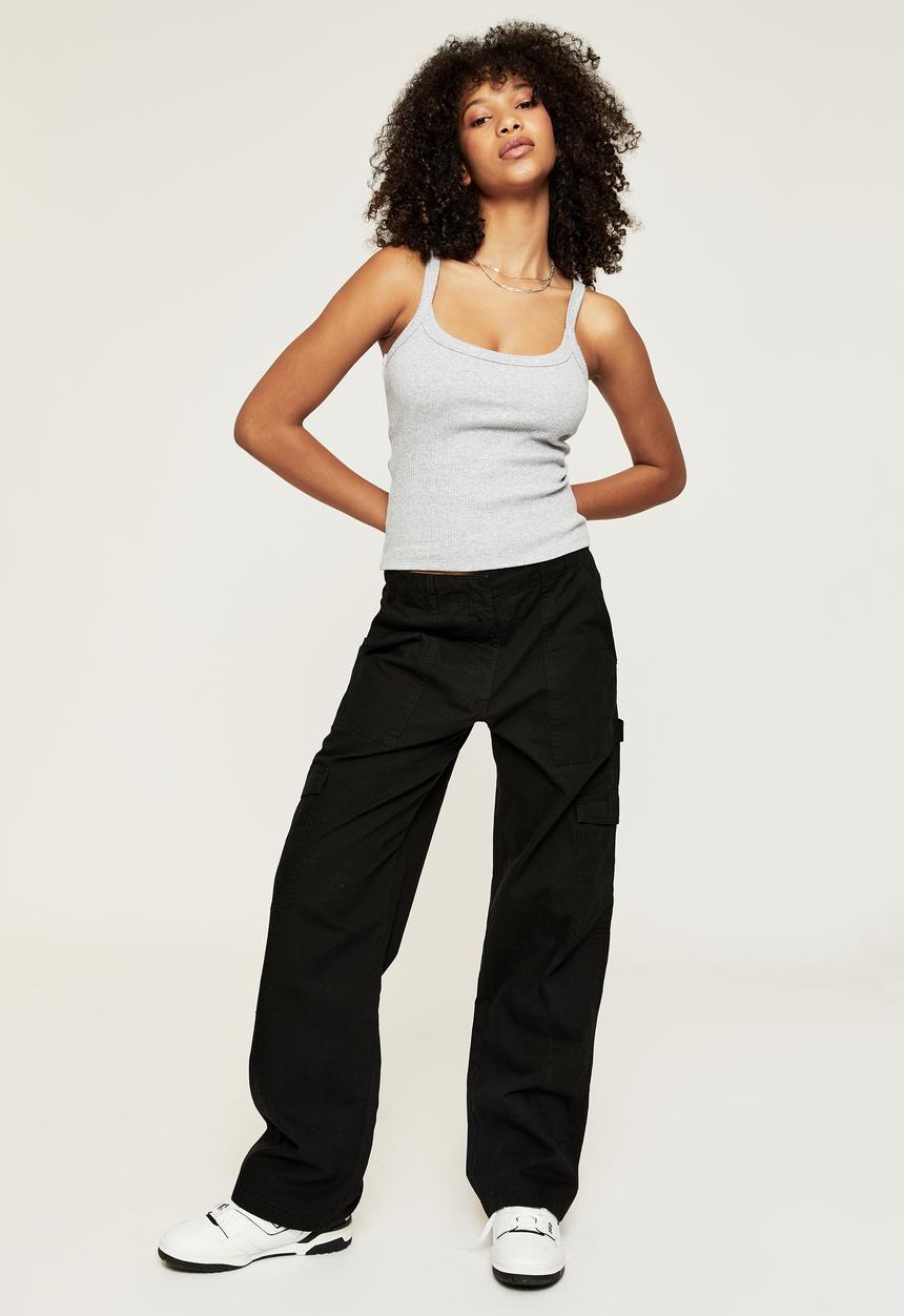 Supré  - Riri scoop neck tank - grey marle