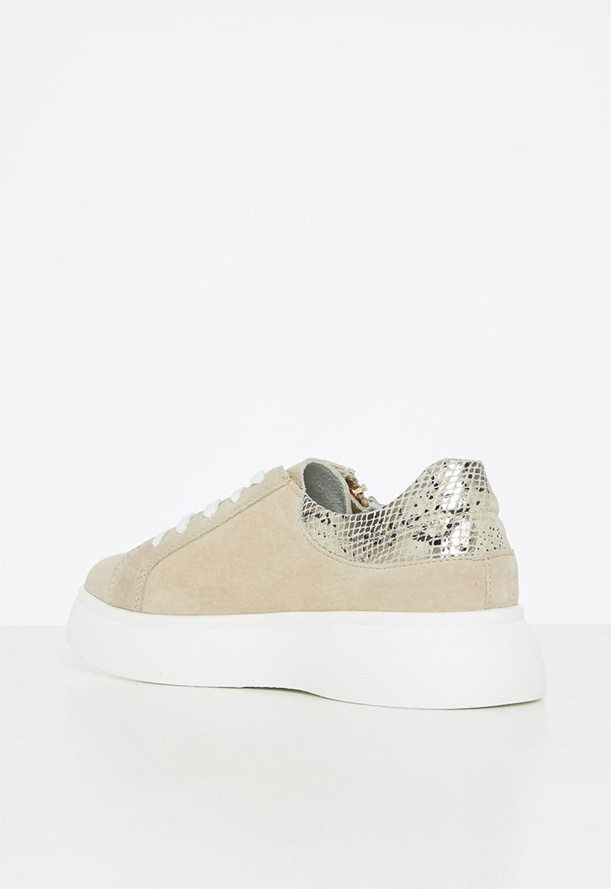 Julz - Mimi leather sneaker - beige