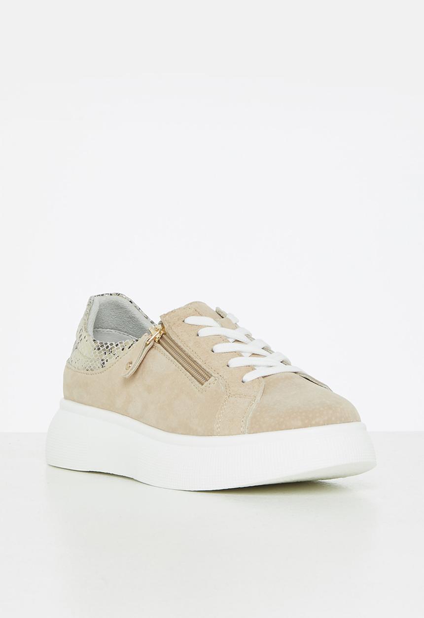 Julz - Mimi leather sneaker - beige
