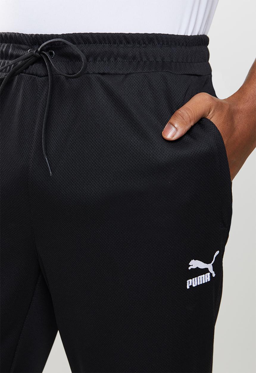 PUMA - BVB Iconic MCS Mesh Men's Football Pants -  black-cyber yellow