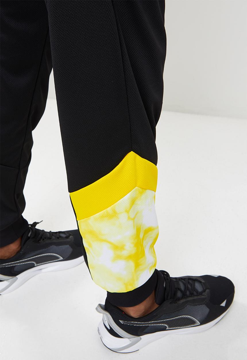 PUMA - BVB Iconic MCS Mesh Men's Football Pants -  black-cyber yellow