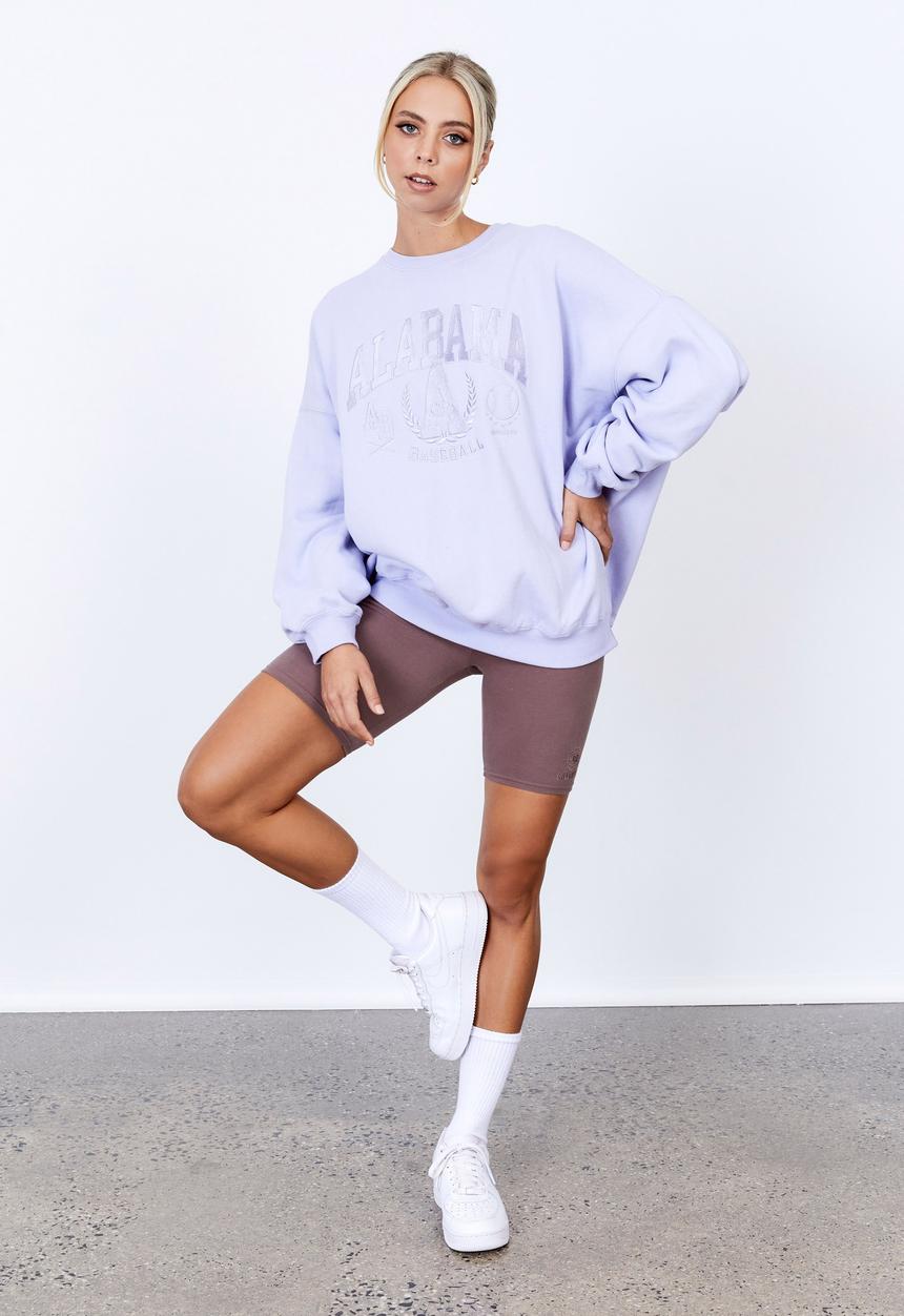 Factorie - Slouchy premium graphic crew - cosmic sky/alabama