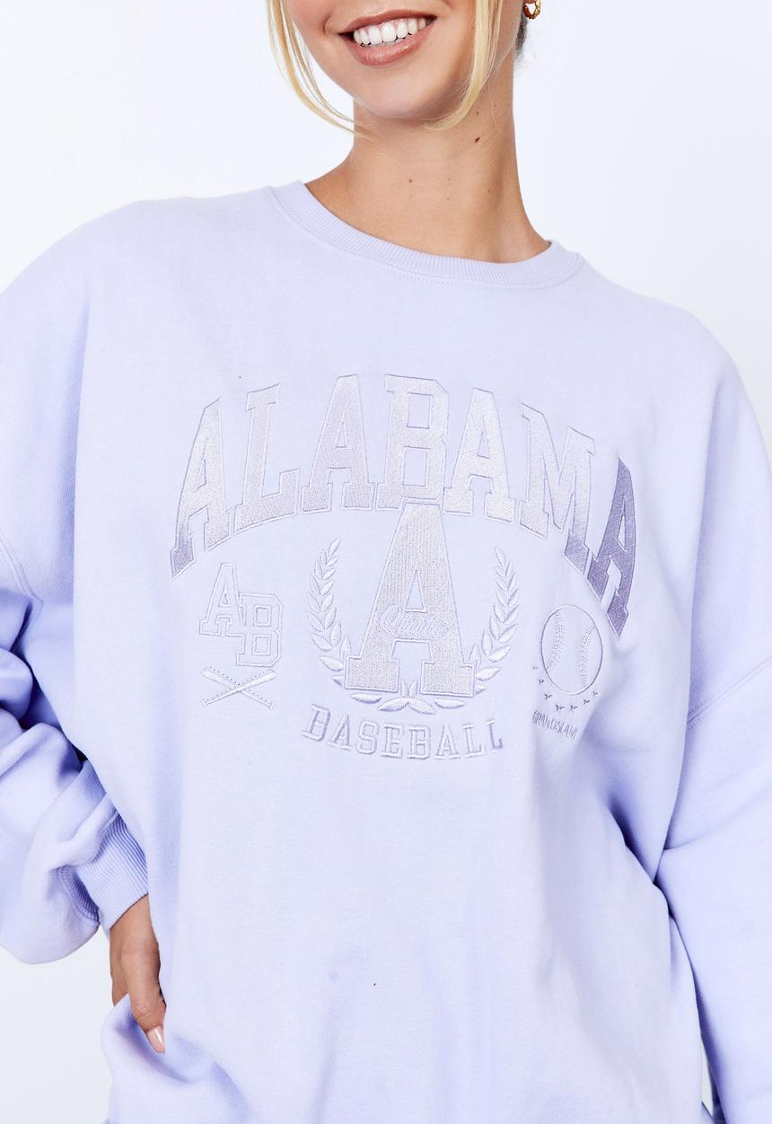 Factorie - Slouchy premium graphic crew - cosmic sky/alabama