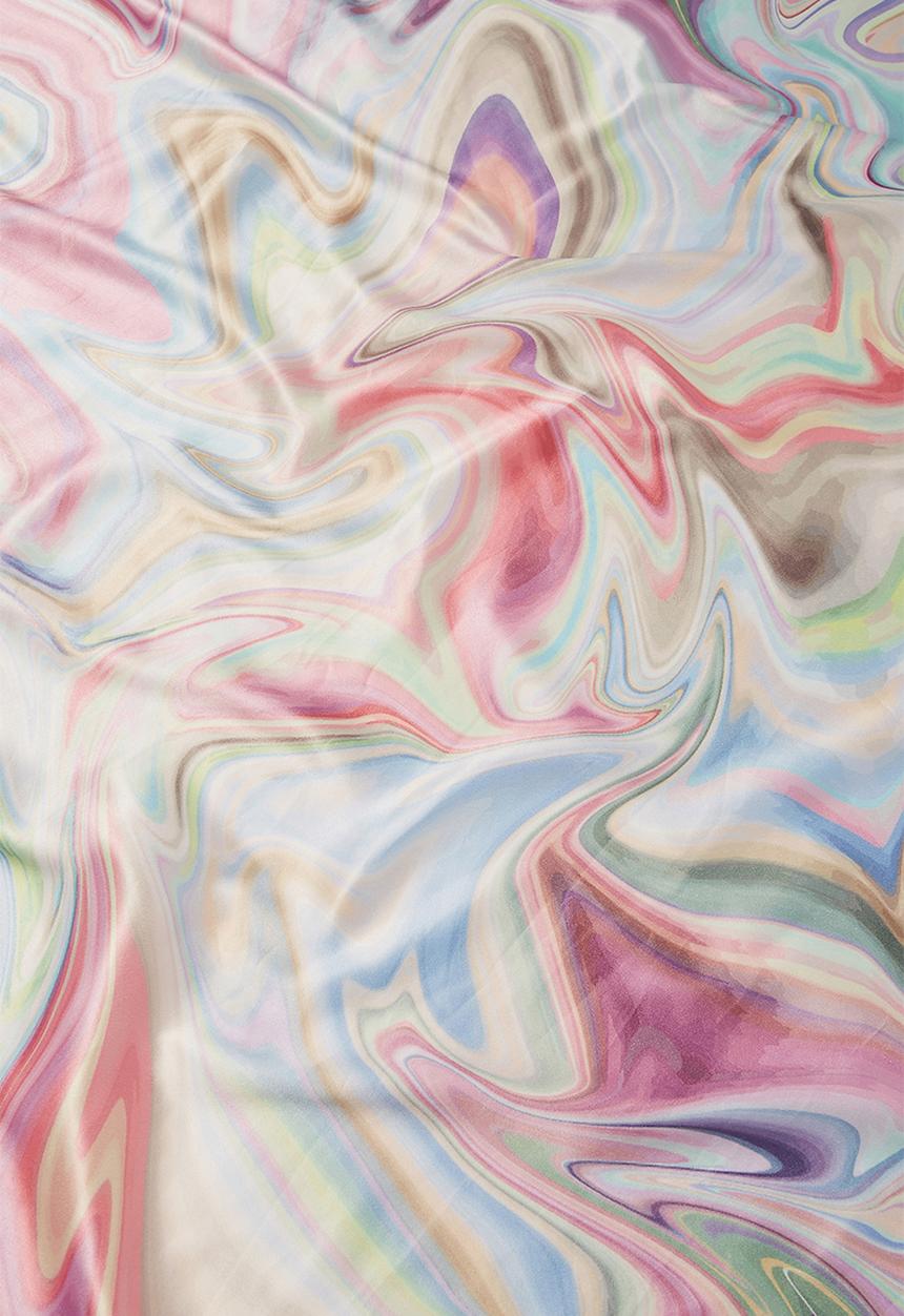 Rubi - Versatile scarf - pink dani digital print