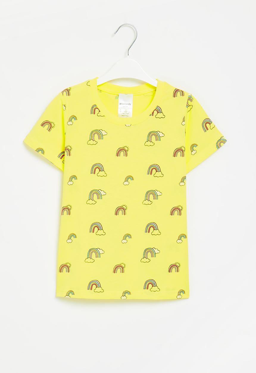 Pop Candy - Printed tee - yellow