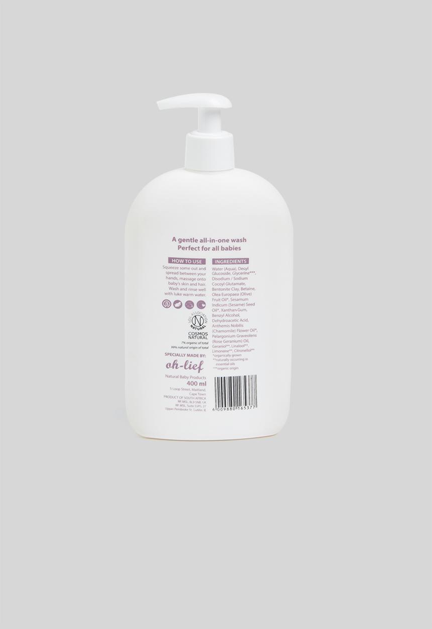 Oh-Lief - Natural olive shampoo & body wash - 400ml