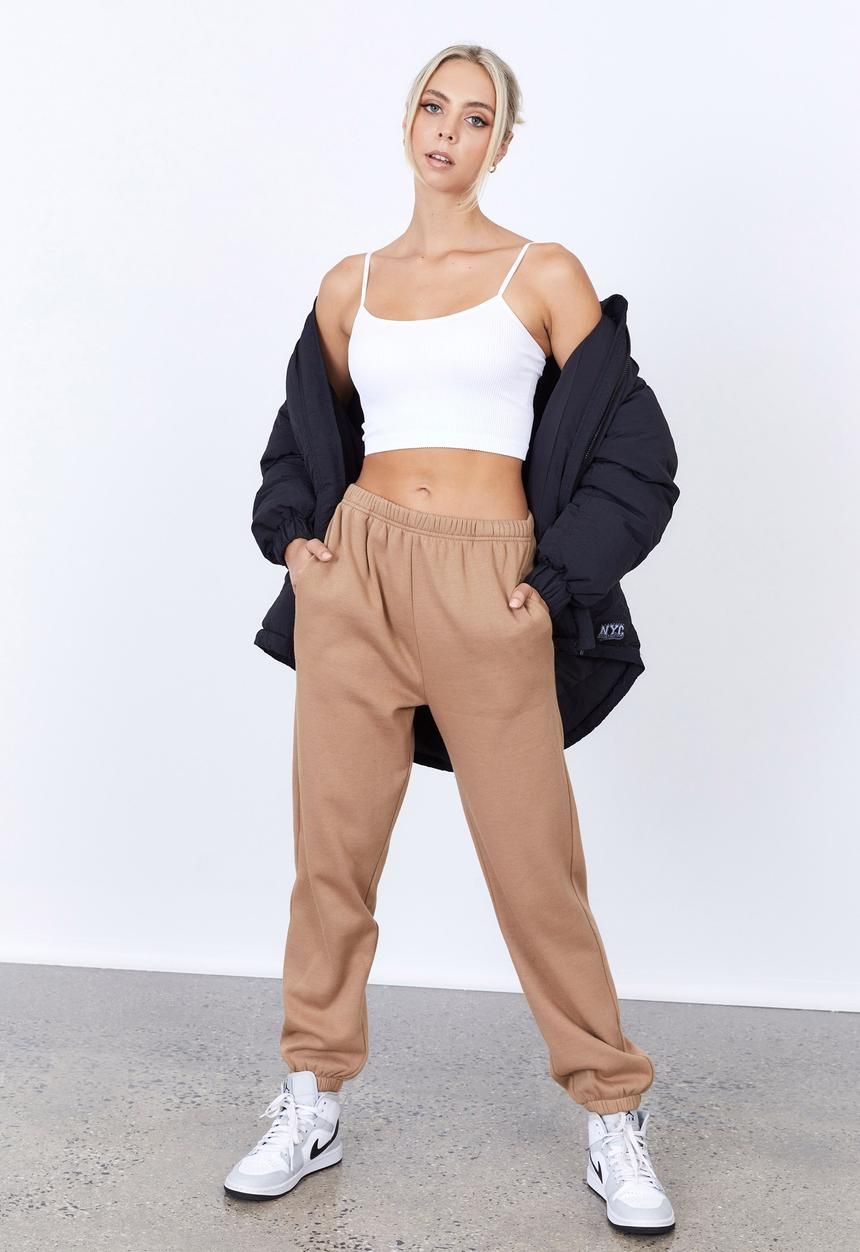 Factorie - Super slouchy trackpant - tigers eye