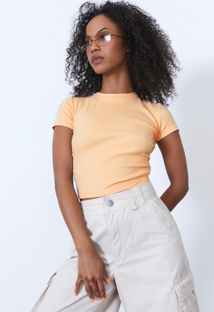 Factorie - Tie back short sleeve - cream puff