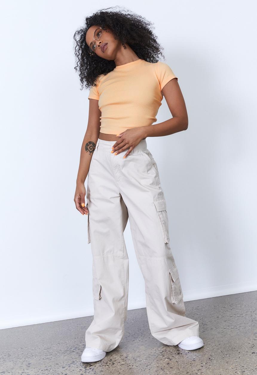 Factorie - Tie back short sleeve - cream puff