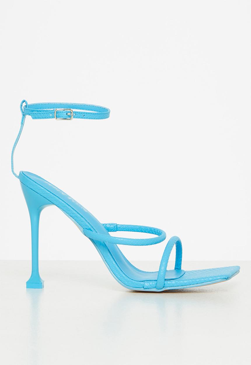 Public Desire - Kallipo strappy stiletto heel - blue 