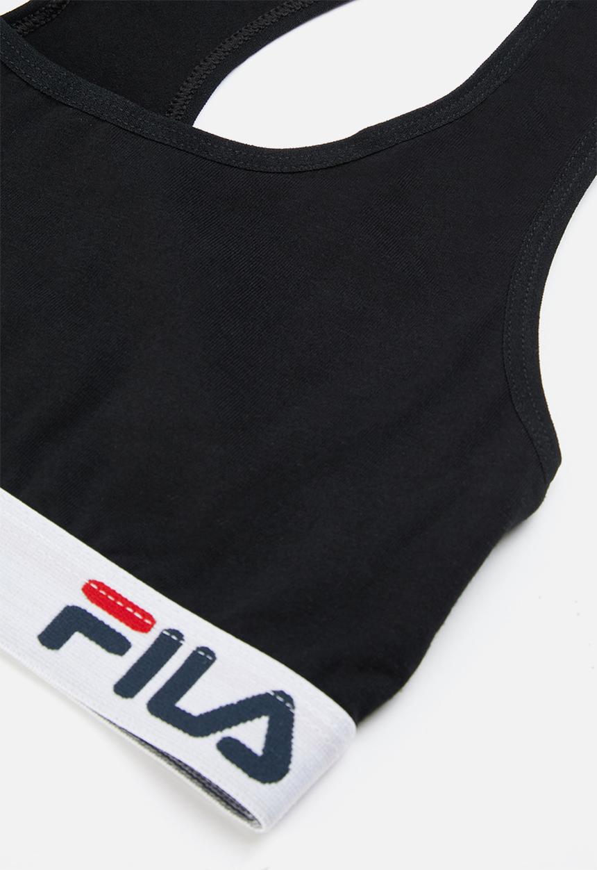 FILA - L24 2 Pack bra- black & grey