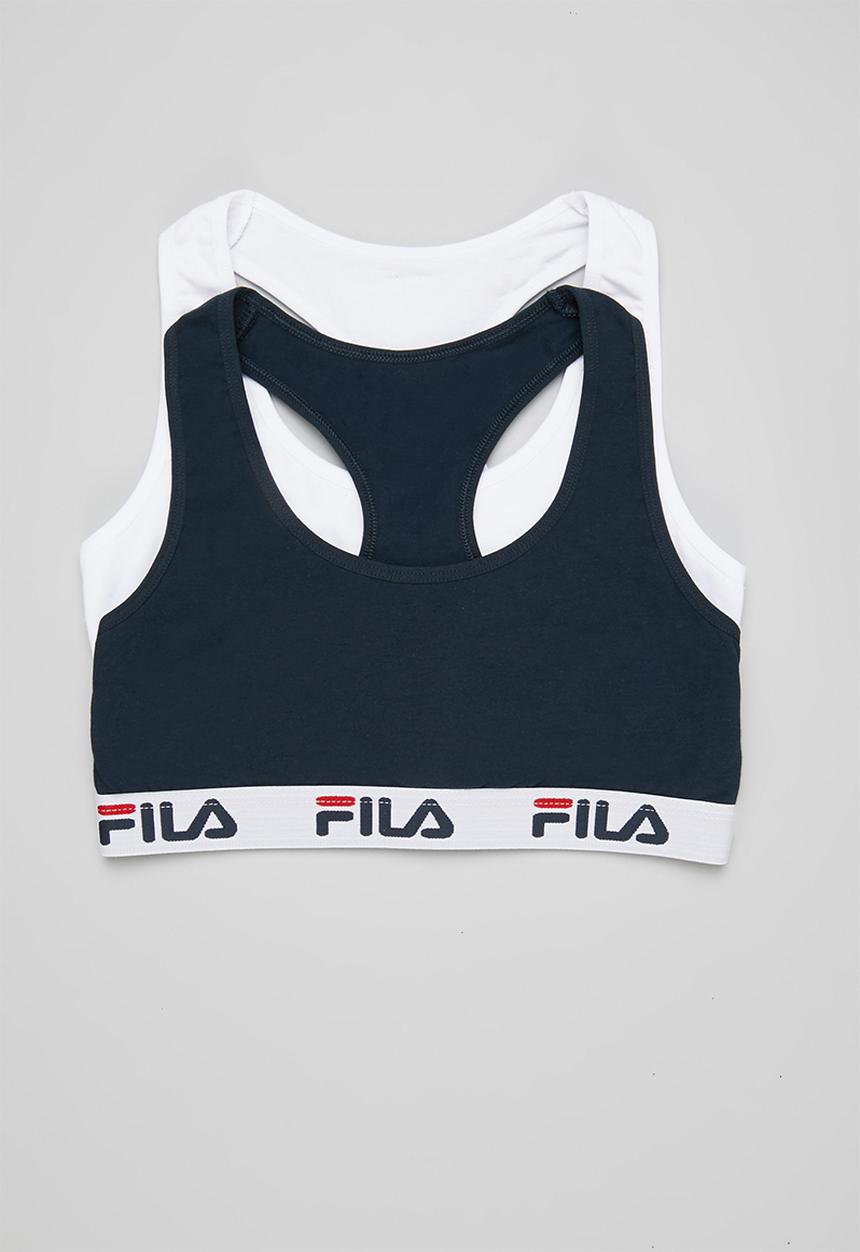 FILA - L24 2 Pack bra - peacoat & white