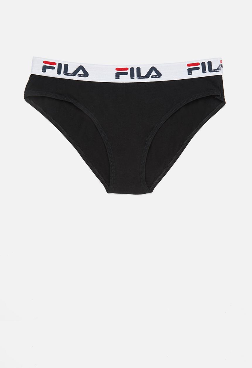 FILA - L23 (2pk) brief- black & yellow