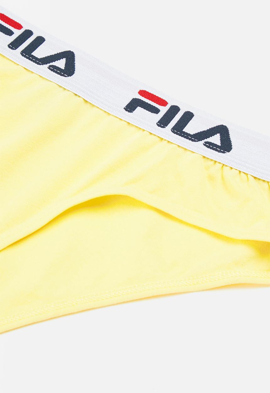 FILA - L23 (2pk) brief- black & yellow