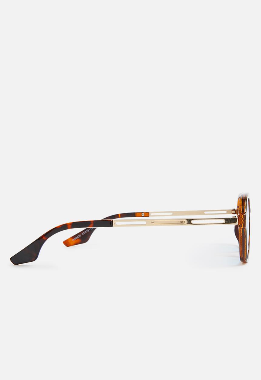 Superbalist - Aviator sunglasses - brown & blue