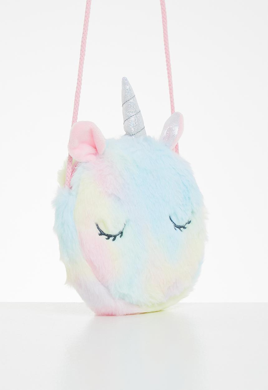 Pop Candy - Fluffy unicorn sling bag - multi