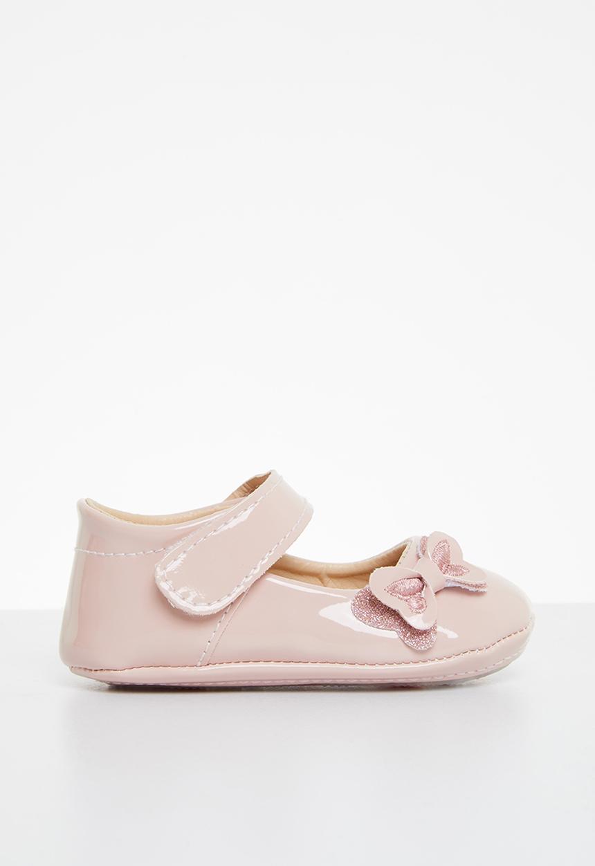 Pop Candy - Girls bow pump with strap - pink