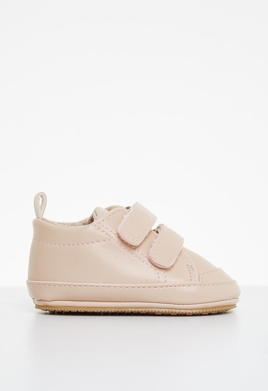 Pop Candy - Baby velcro strap booties - pink