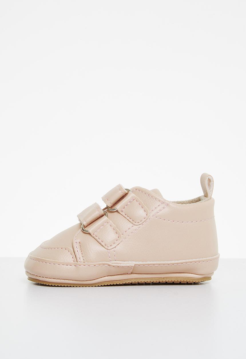 Pop Candy - Baby velcro strap booties - pink