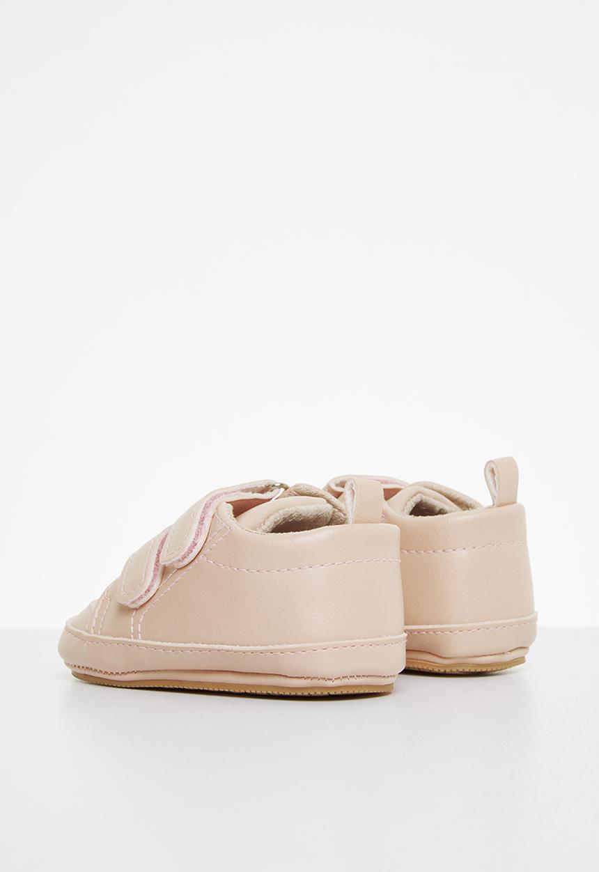 Pop Candy - Baby velcro strap booties - pink