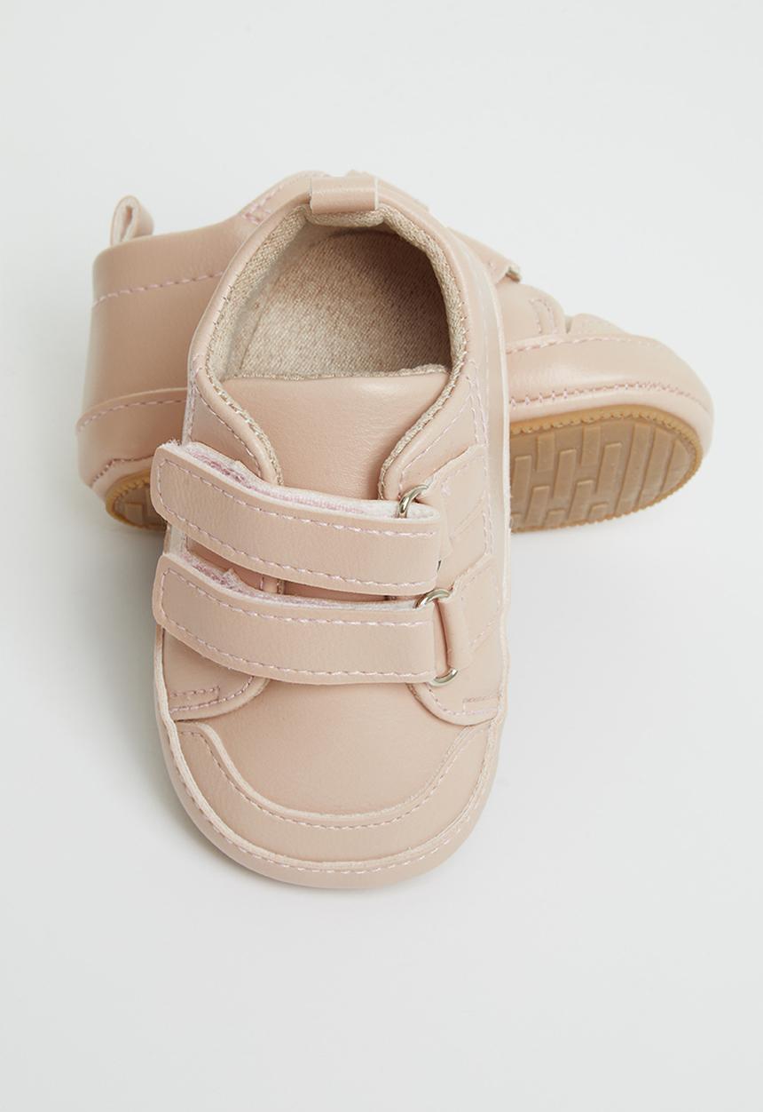 Pop Candy - Baby velcro strap booties - pink