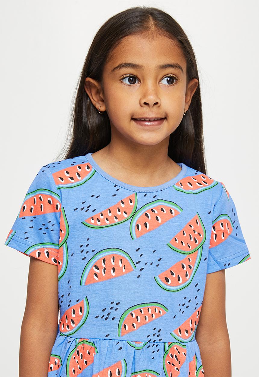 Pop Candy - Girls watermelon dress - blue