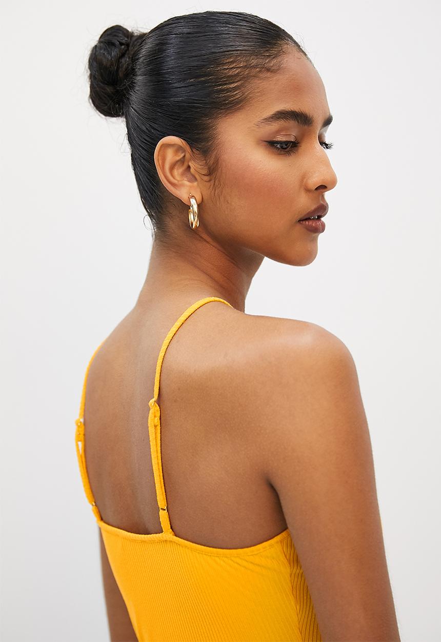 VELVET - Multi way strappy bodysuit - radiant yellow