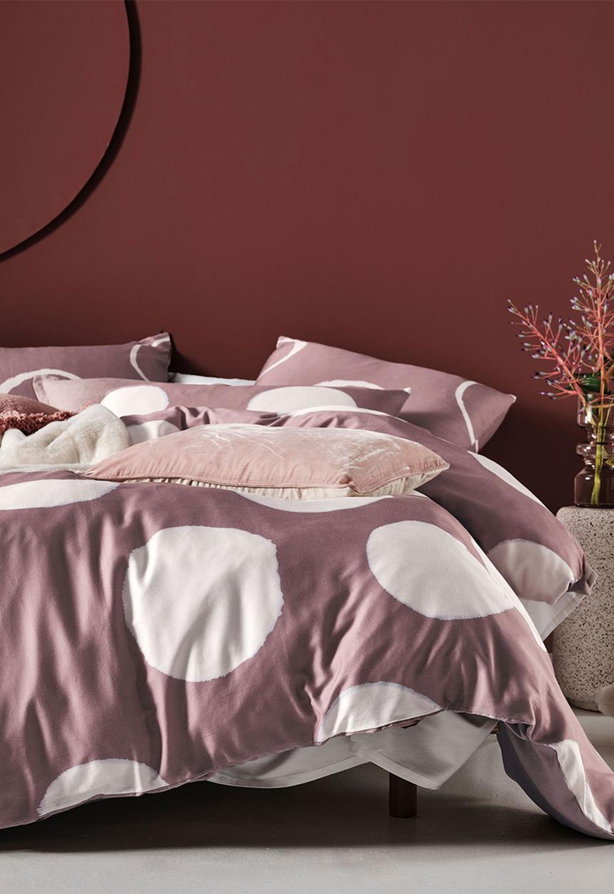 Linen House - Keegan duvet cover set - dusk