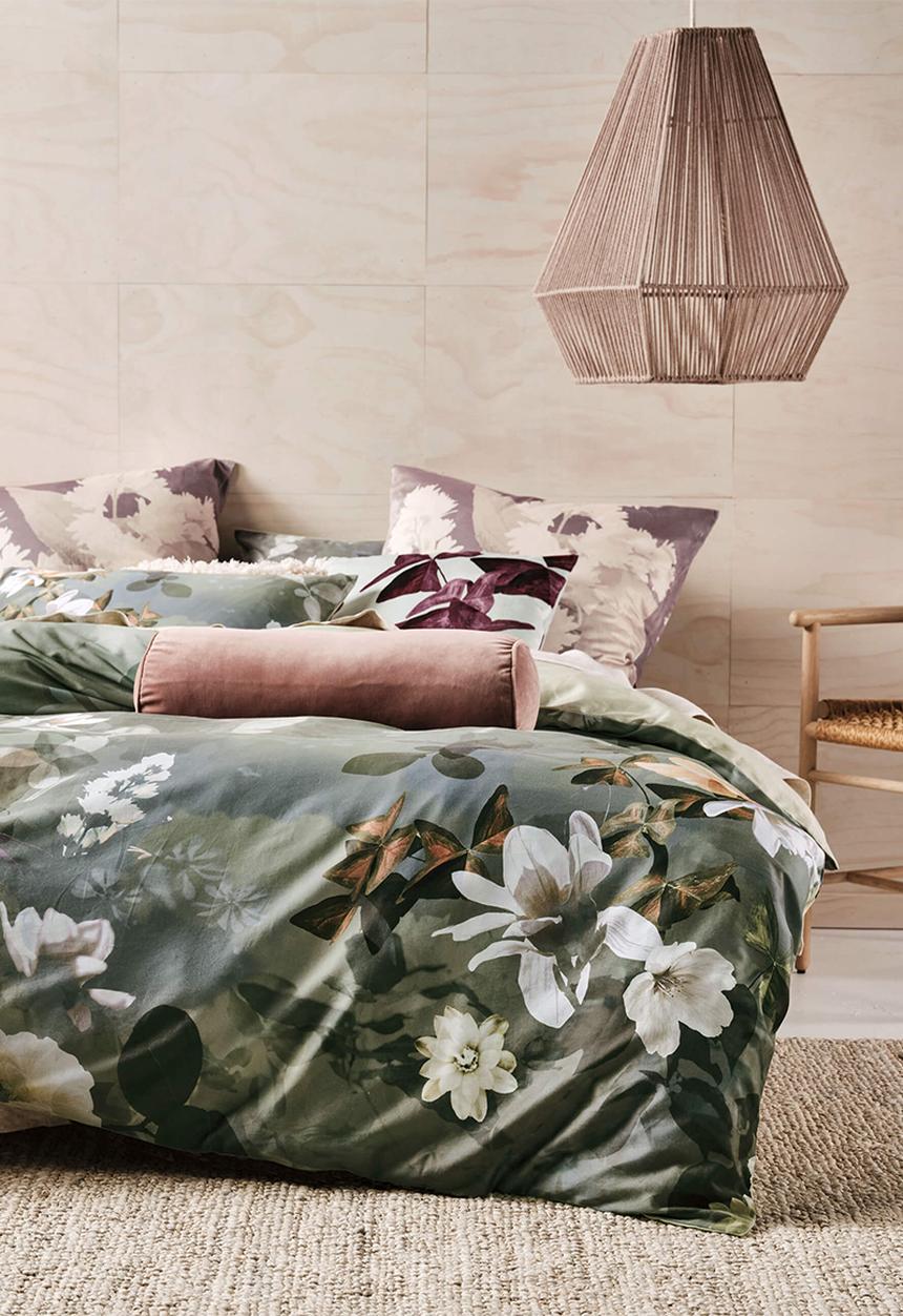 Linen House - Rosalia duvet cover set - jade