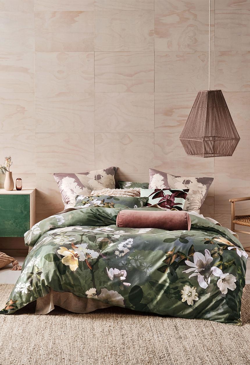 Linen House - Rosalia duvet cover set - jade