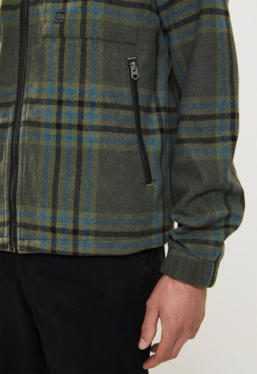 G-STAR - Check overshirt jack - graphite drew check