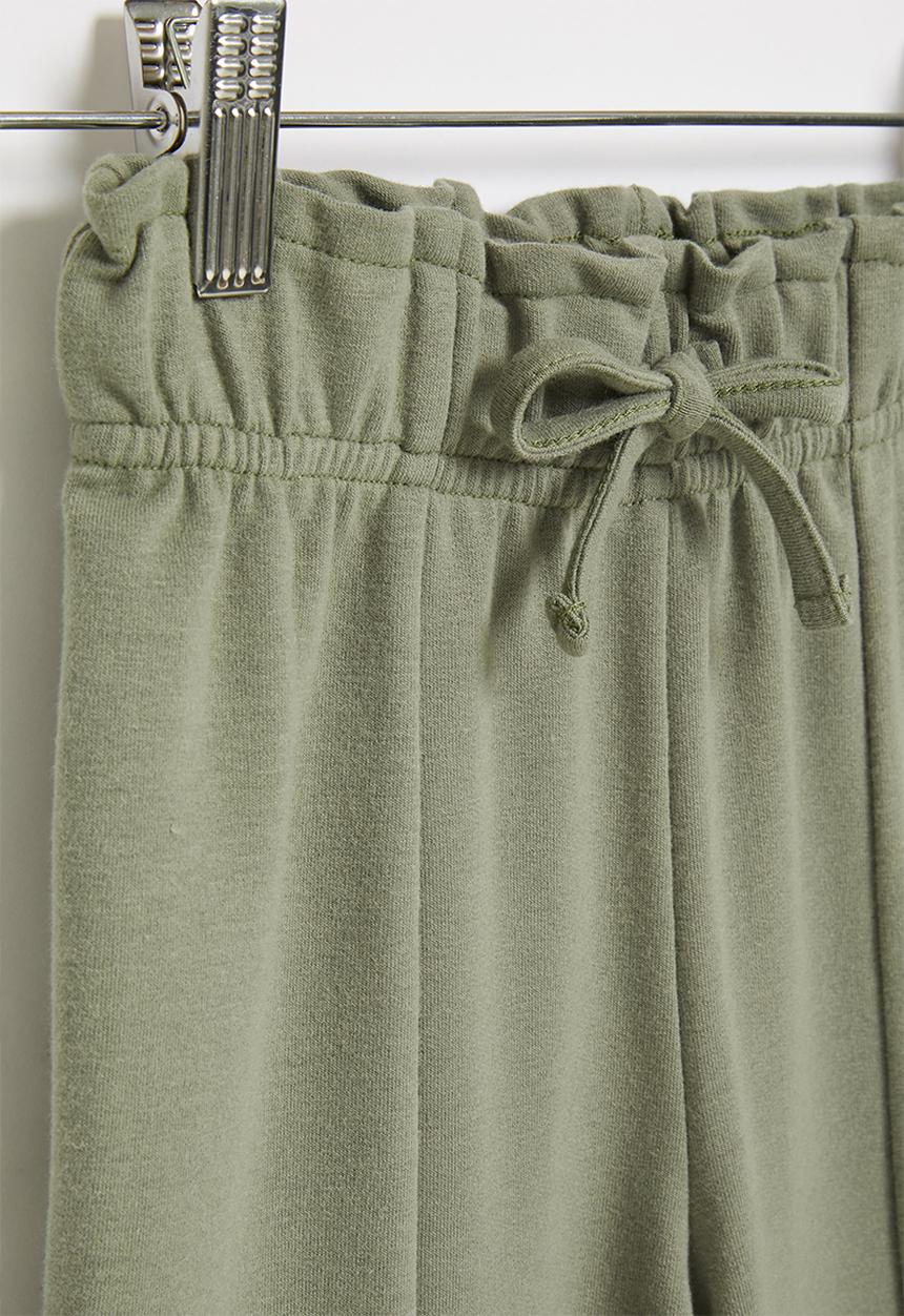 Superbalist - Paperbag fleece pant - olive