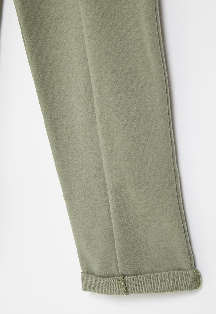 Superbalist - Paperbag fleece pant - olive