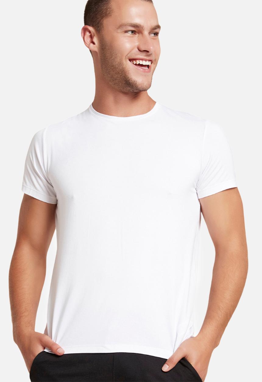BOODY - Organic bamboo crew neck T-shirt - white